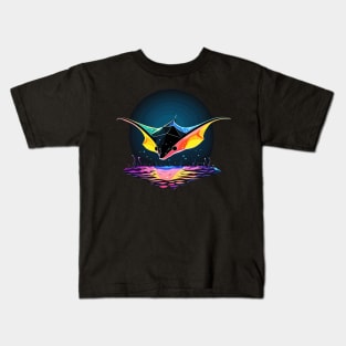 Stingray Silhoutte Kids T-Shirt